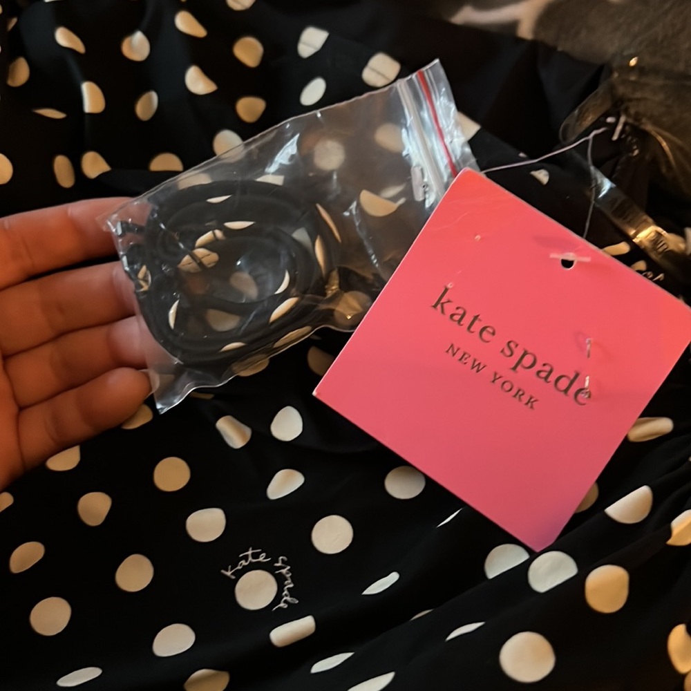Kate Spade Logo Dot Buckle One Shoulder One Piece Swimsuit Size S - Picture 7 of 7